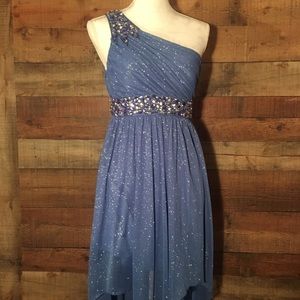Sparkly Blue Formal Dress